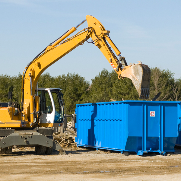 are there any restrictions on where a residential dumpster can be placed in Lynden